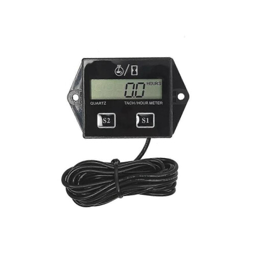 Us Tiny Tach Digital Hour Meter/tachometer for Marine Spark Mower Engine Motorblack1pcs Yinhe 2
