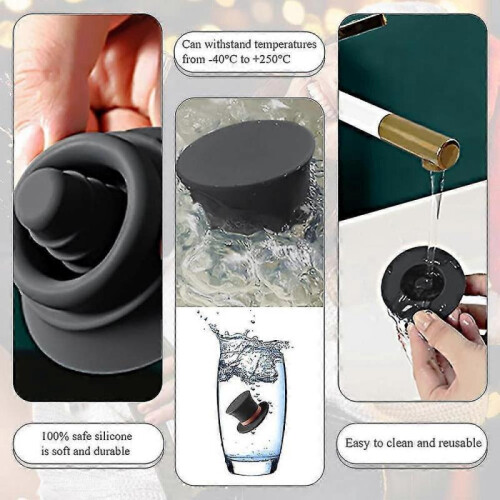 Reusable Silicone Wine Bottle Stoppers 2
