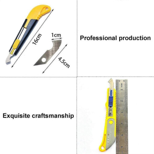 2pcs Plexiglass Sheet Cutter Acrylic Cutter 20 pcs Blade Set Yellow/Gray 1