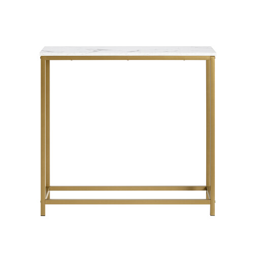 SoBuy Κονσόλα FSB29-G Μαρμάρινο Χρυσό 80x30x75εκ