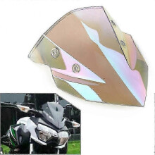 (Iridium) Motorcycle Windshield Windscreen For Kawasaki Z400 2018 2019 2020 2021 2022 Abs Plastic Wind Screen Shield Protector