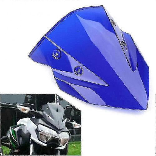 (Blue) Motorcycle Windshield Windscreen For Kawasaki Z400 2018 2019 2020 2021 2022 Abs Plastic Wind Screen Shield Protector
