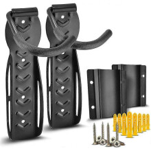 Bicycle Wall Mount with Wall/tire Protector Bicycle Storage Rack Garage Hanger Compact Bicycle Organizer Easy To Install Heavy Duty Vertical Bic