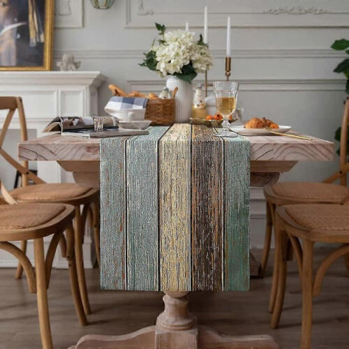 Table Runner Linen Stain-resistant, Water-repellent33 X 183 Cm 2