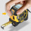 (Orange,40m)3 in 1 Laser Rangefinder Tape Measure with Backlight Rangefinder 3