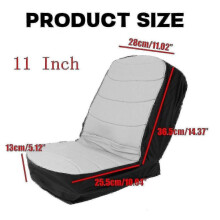 (grey) Waterproof For John Deere Seat Cover Lawn Ride On Mower Tractor Up To 15" Ta