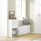SoBuy Ντουλάπι Παπουτσιών Λευκό 54x24x83cm 9
