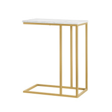 SoBuy FBT87-G złoty stolik pomocniczy i kawowy 48x62x30 cm