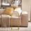 SoBuy Τραπέζι Καφέ Gold 48x30x62cm 9