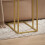 SoBuy Τραπέζι Καφέ Gold 48x30x62cm 7