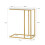 SoBuy Τραπέζι Καφέ Gold 48x30x62cm 3