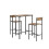 SoBuy Set Table de Bar + 2 Chaises Hautes 1