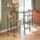 SoBuy Set Table de Bar + 2 Chaises Hautes 12