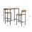 SoBuy Set Table de Bar + 2 Chaises Hautes 3