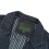 (S,Dark Blue)Mens Regular Fit Denim Blazer Casual 3 Buttons Multi-pocket Suit Jacket 4