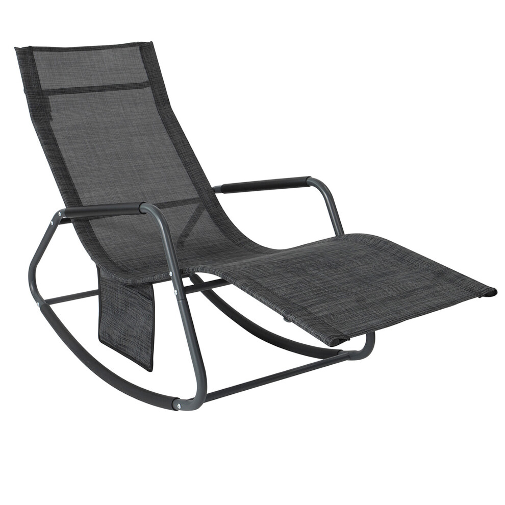 SoBuy Fauteuil à Bascule Adulte Ergonomique avec Pochette