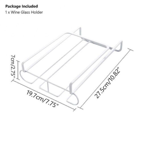 (Single) Stainless Steel Wine Rack Wine Glass Rack Bar Kitchen 2