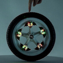 (White Bat) 2024 Safety Warning Light, For Kids Balance Bike Led Bicycle Wheel Lights_l03