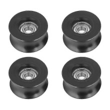 Pulley, 4pcs 0840uu U Type Roller Guide Pulley, U Type, 8x40x20.7mm Groove