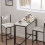 SoBuy Set Table de Bar + 2 Tabourets Hauts 8
