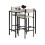 SoBuy Set Table de Bar + 2 Tabourets Hauts 13