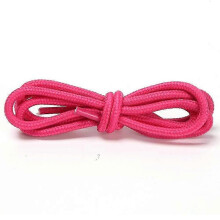 (Peach, Multicolor) 1 Pair Round 4mm Polyester Shoelaces Sneakers Hiking Shoes Hoods Trouser Ropes, 1.2m - Pink
