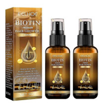 (2PCS)1-3x Biotin Hair Fast Growth Serum Spray Anti Hair Loss Prevent Essential Oils Anti-drying Baldness Treatment Hair Care 30ml