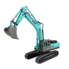 (Sky Blue) Excavator Toy 360-degree Rotation Digging Arm 1:36 Scale Simulation Ornament Engineering Vehicle Model Children Toy[hsff]