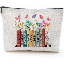 (A) Travel Makeup Bag,skincare Toiletry Bag Travel Cosmetic Bag With Zipper,album Inspired Gift For Taylor Swift Swiftie Fans Gift Music Lover