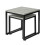 SoBuy Satztisch-Set 2er Hellgrau Industriell 12
