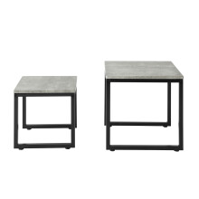 SoBuy FBT42-HG zestaw 2 stolików basowych w stylu betonu