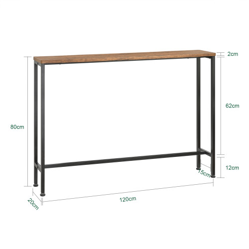 SoBuy Slim Console Table 120x20x80cm 2