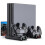 For Ps4/ps4 Slim/ps4 Pro Vertical Stand Led Cooling Fan Dual Controlle NIUNIU 1