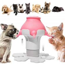 Puppy Feeder for Multiple Puppies, Puppy Milk Feeder Bowl with 5 Teats Adjustable Height for Nursing Puppies Nipple Bottles -chsz