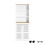 SoBuy Ψηλό Ντουλάπι Μπάνιου BZR44-W Λευκό 60x160x30 cm 1