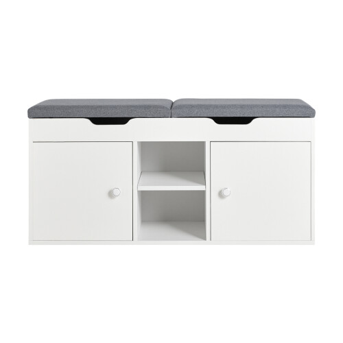 SoBuy Banc à Chaussures Blanc FSR96-W