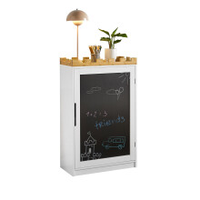 SoBuy Armário Infantil Castelo com Quadro Negro KMB43-W