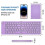 Mini Foldable Bluetooth Wireless Keyboard (sync Up To 3 Devices), Portable Folding Keyboard for And 2