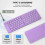 Mini Foldable Bluetooth Wireless Keyboard (sync Up To 3 Devices), Portable Folding Keyboard for And 4
