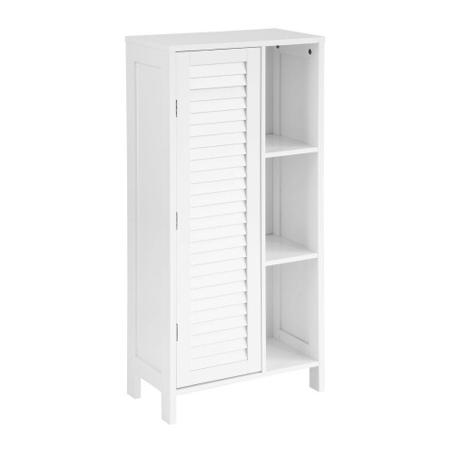 SoBuy Ντουλάπι Μπάνιου BZR39-W Λευκό 48x96x24 εκ.