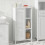 SoBuy Ντουλάπι Μπάνιου BZR39-W Λευκό 48x96x24 εκ. 2