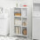 SoBuy Ντουλάπι Μπάνιου BZR39-W Λευκό 48x96x24 εκ. 6