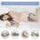 Leg Pillow, Ergonomic Side Sleeping Pillows, Memory Foam Knee Pillow with Strap for Side Sleeper, Le 5