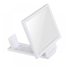 (White) 3D HD Stand Screen Magnifier Phone Magnifier Eye Protection