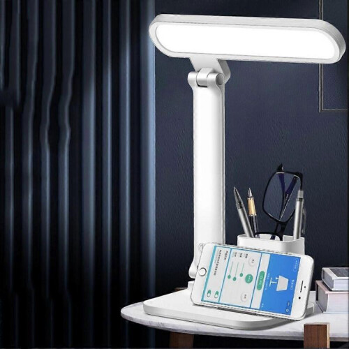 (Charged) LED Desktop Decor Light Touch Control Nightstand Lamps USB Charging Mobile Phone Bracket Light Memory Function for Living Room 1
