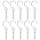 10pcs 360 Degrees Rotation Hooks Stainless Steel Bearing Hook for Wind Chimes 3