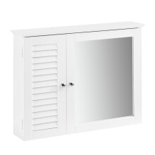 SoBuy BZR55-W White Bathroom Mirror Cabinet