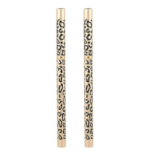 2pcs Leopard Cover Eyebrow Pencil Longlasting Professional Eyebrow Makeup Pencil and Brush (Brown)