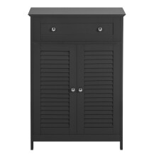SoBuy Grey Bathroom Cabinet with Drawer & Doors