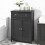 SoBuy χαμηλό ντουλάπι μπάνιου γκρι 60x87x35cm 2